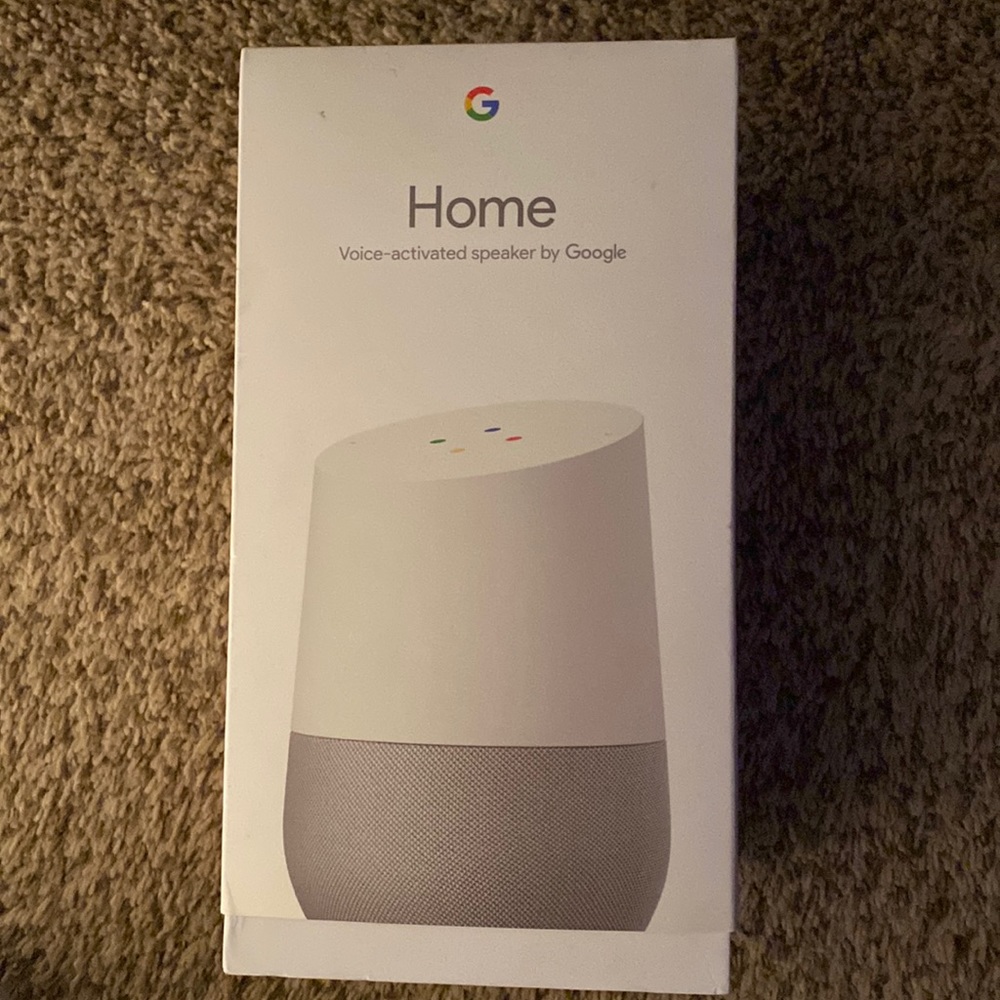 Google home, voice activated speaker.
